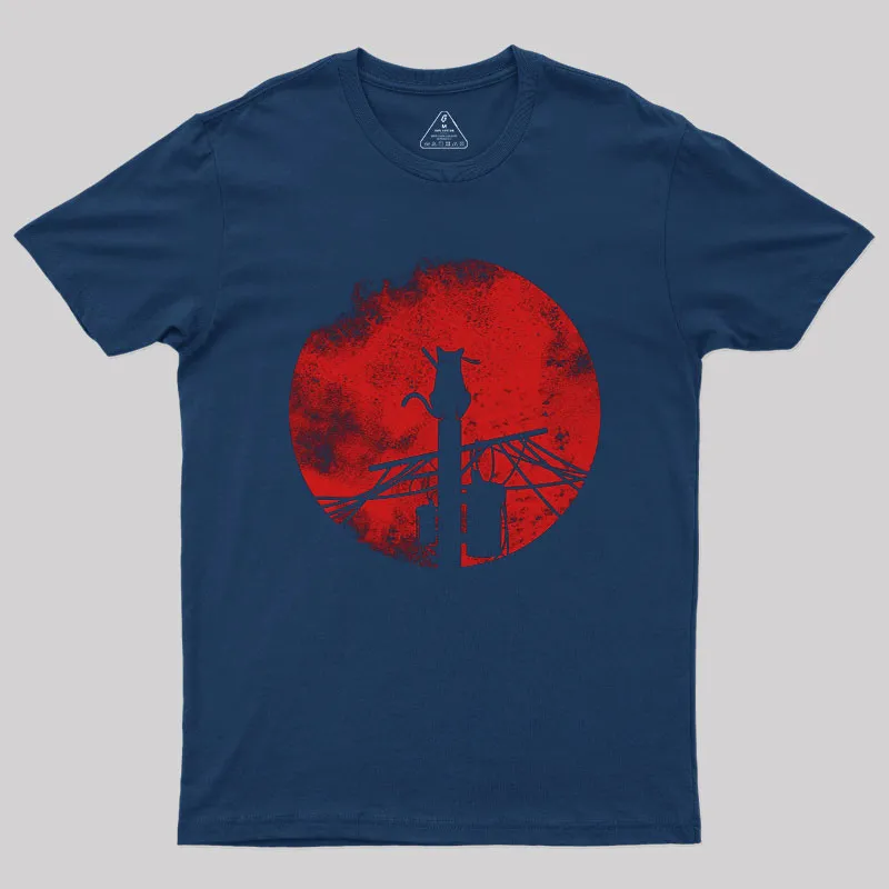 Alternative view of Itachi Cat Geek T-Shirt