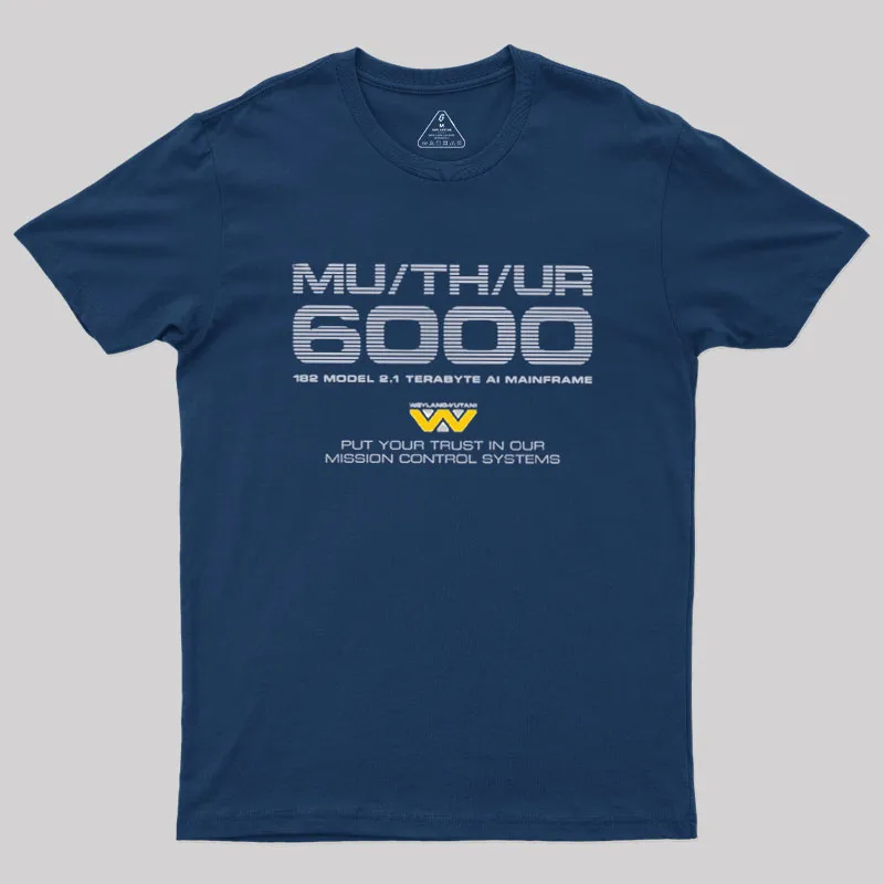 Alternative view of MU/TH/UR 6000 Geek T-Shirt
