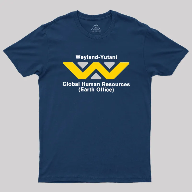 Alternative view of Weyland-Yutani Global Human Resources Geek T-Shirt