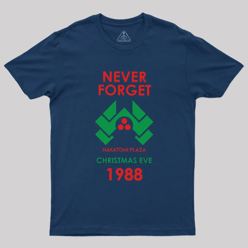 Alternative view of Never Forget 1988 Christmas Eve Geek T-Shirt