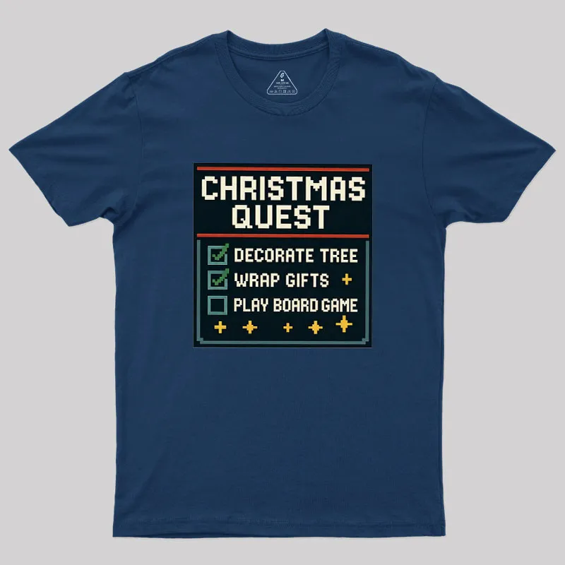 Christmas Quest Geek T-Shirt - Image 2