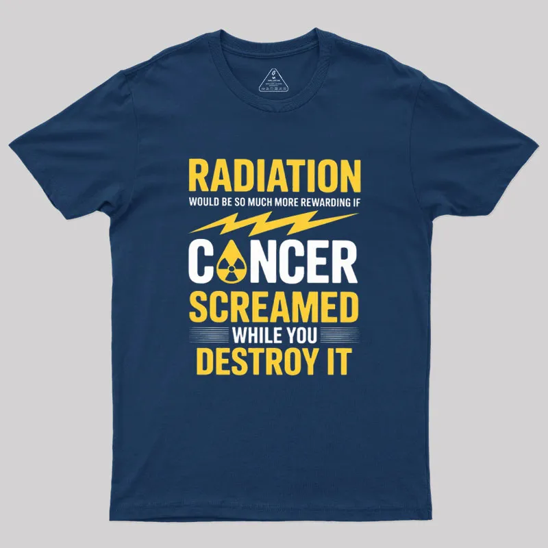 Alternative view of Rewarding If Cancer Screamed Geek T-Shirt