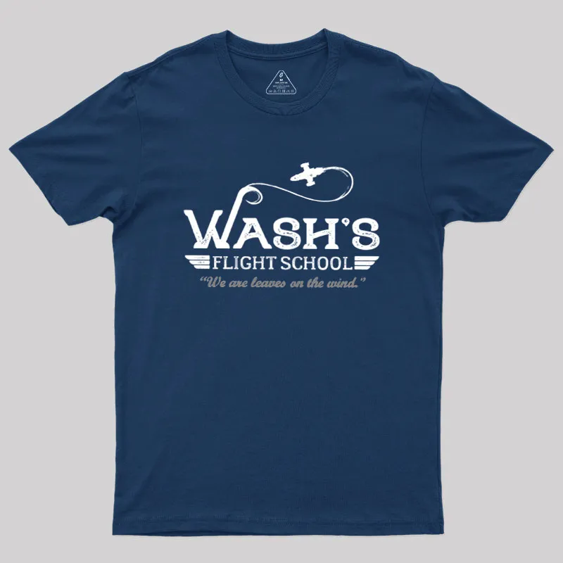 Wash's Flight School Geek T-Shirt - Image 2