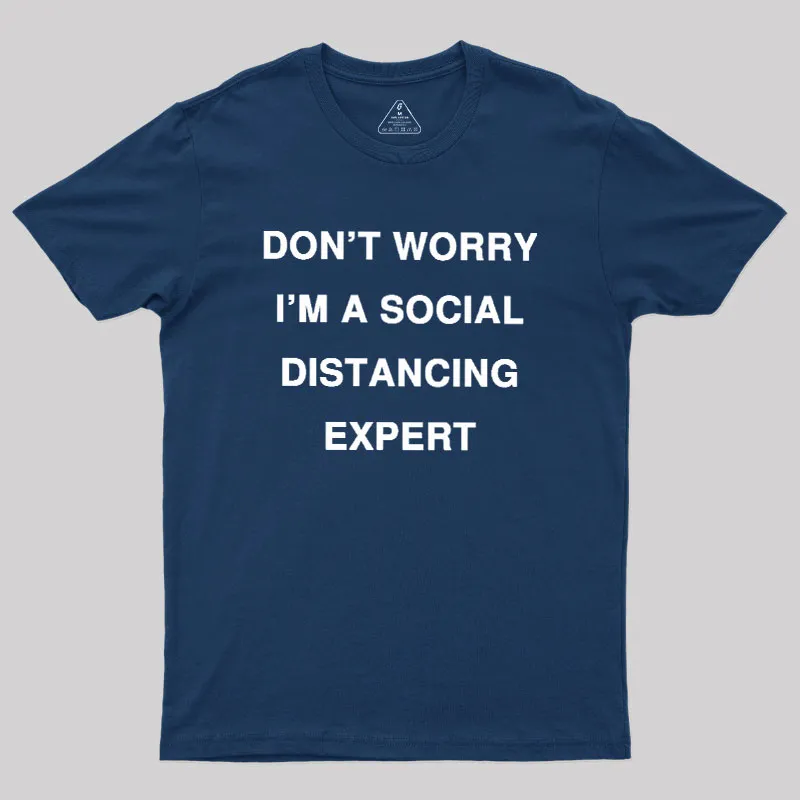 Alternative view of Social Distancing Expert Geek T-Shirt