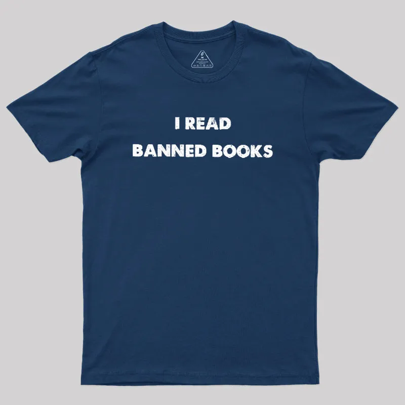 I Read Banned Books Geek T-Shirt - Image 2