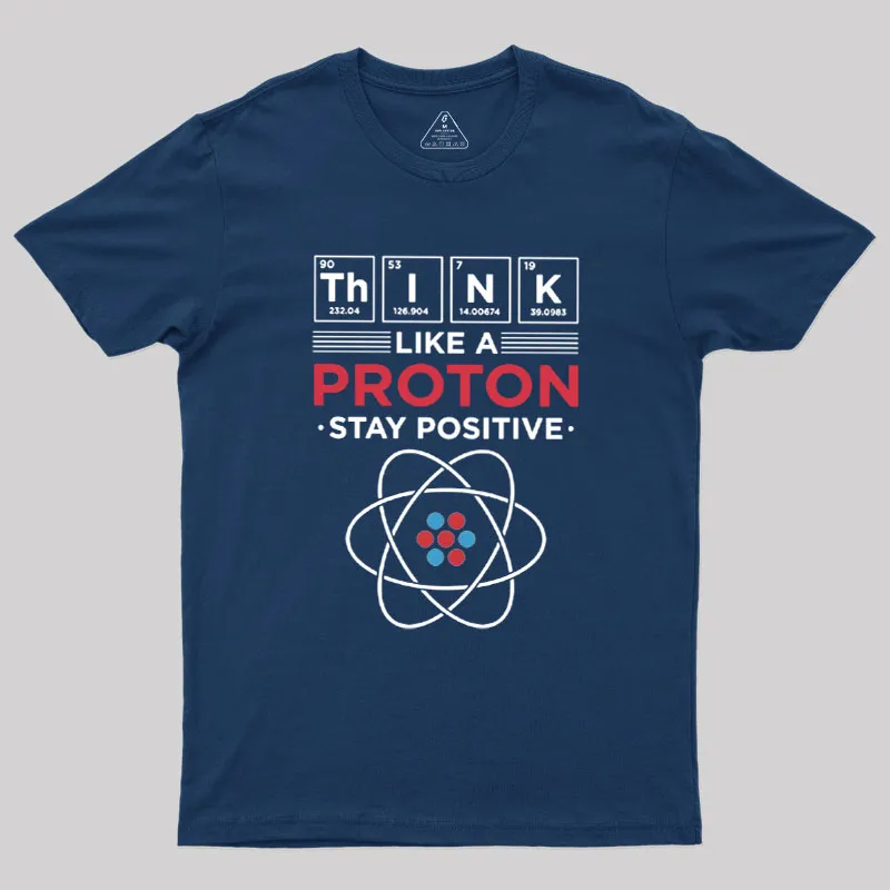 Think Like A Proton Geek T-Shirt - Image 2
