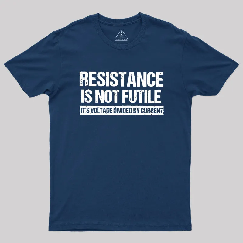 Alternative view of Resistance Is Not Futile Geek T-Shirt