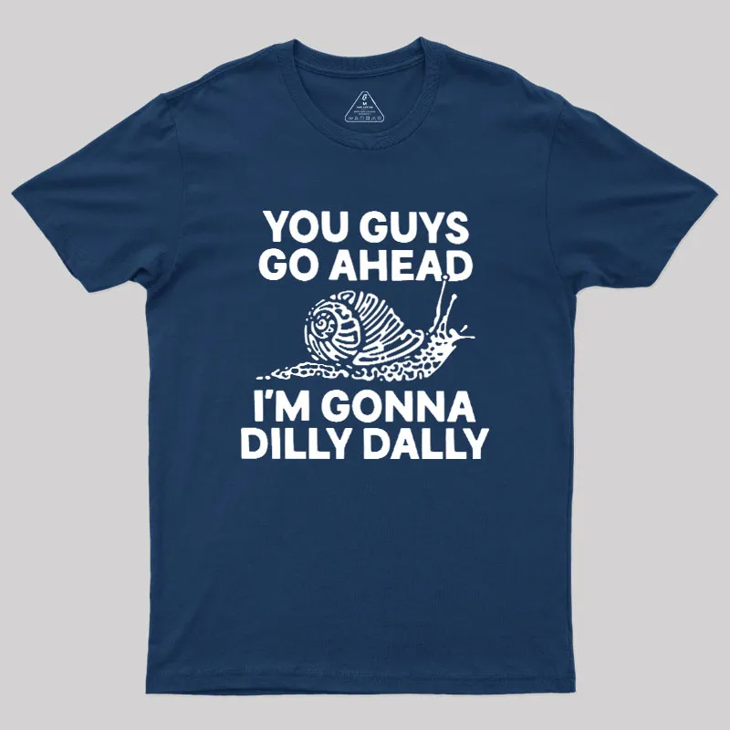 Dilly Dally Snail Geek T-Shirt - Image 2