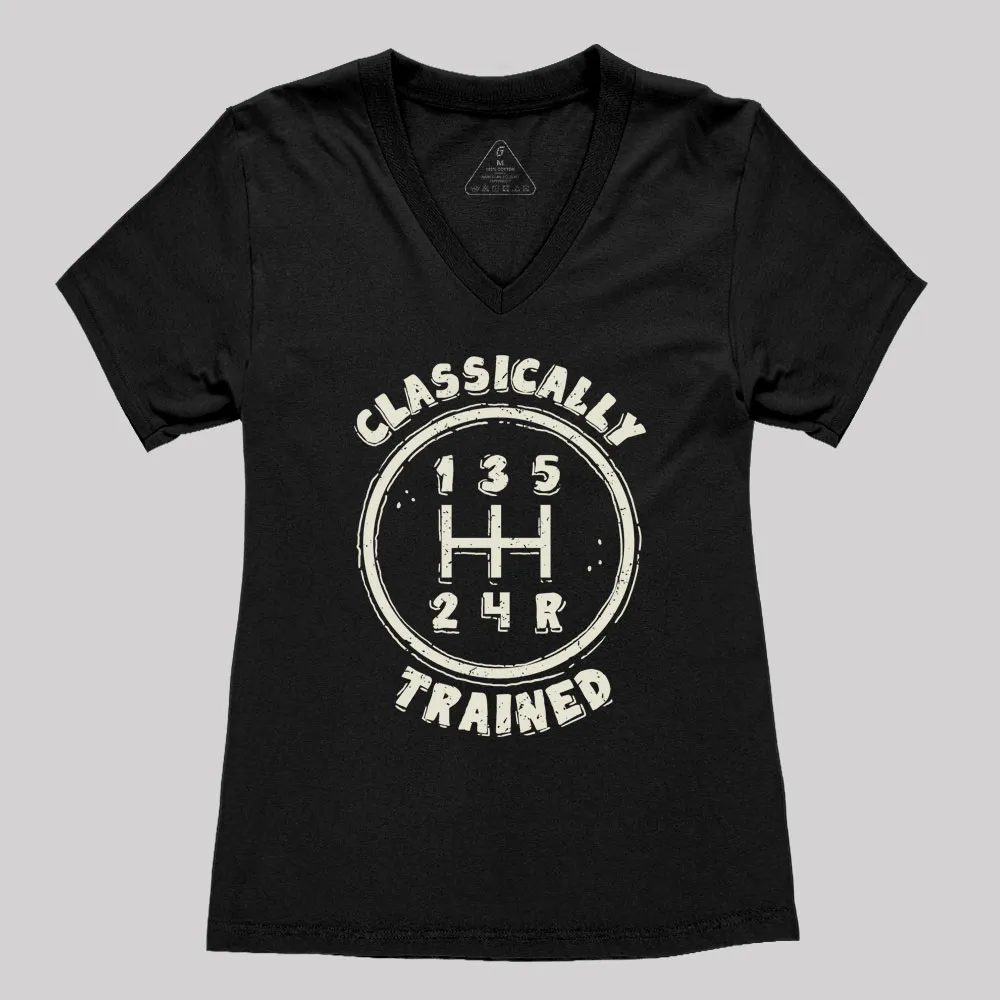 Classically Trained Geek Women's V-Neck T-shirt