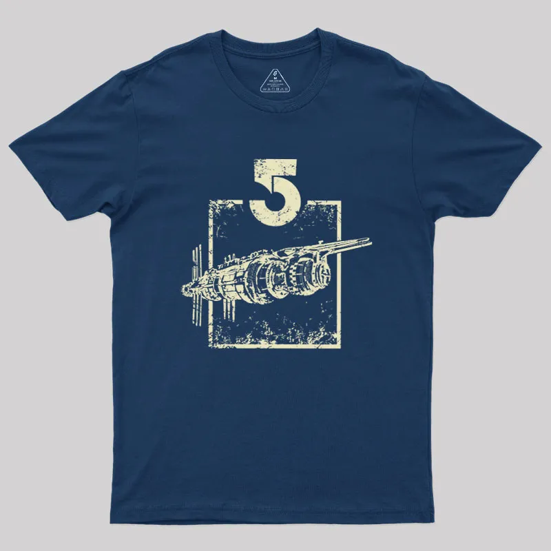 Alternative view of Space Station Geek T-Shirt