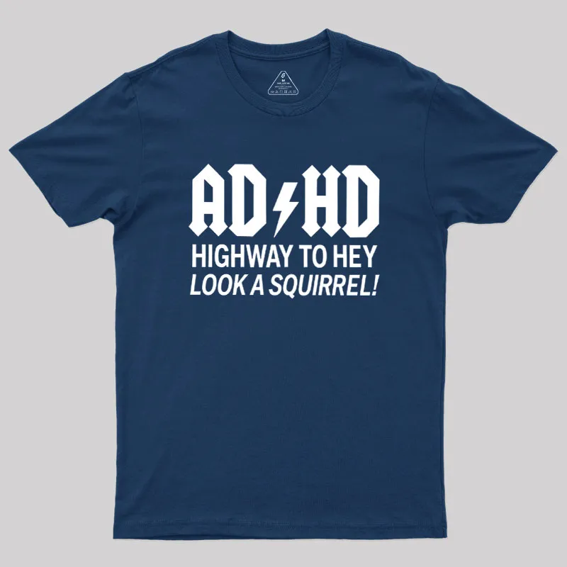 ADHD Humour Geek T-Shirt - Image 2