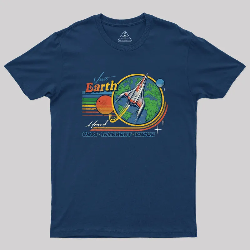 Alternative view of Visit Earth Geek T-Shirt