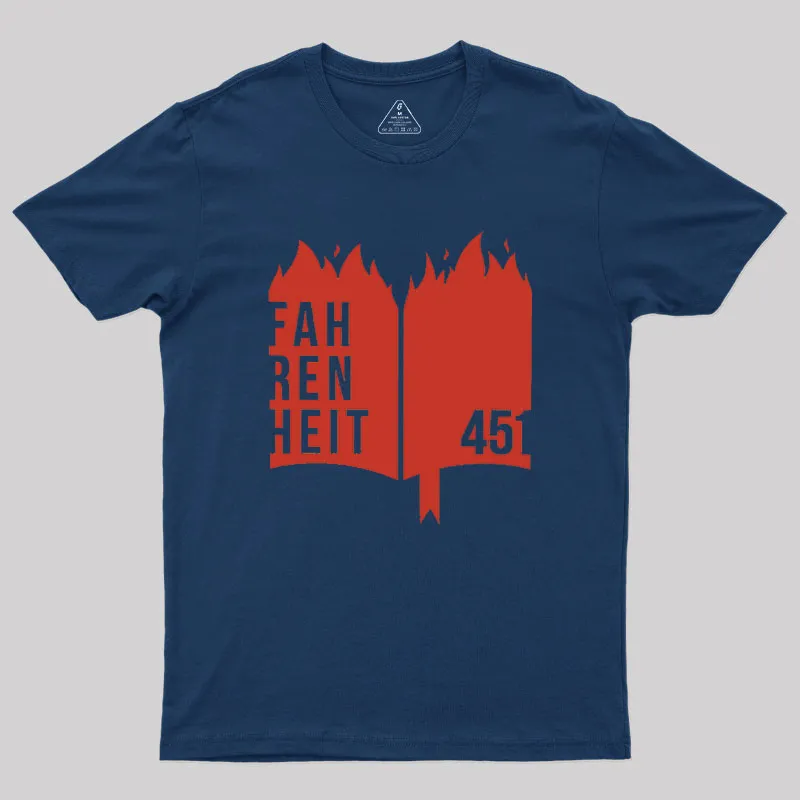 Alternative view of Fahrenheit 451 Geek T-Shirt