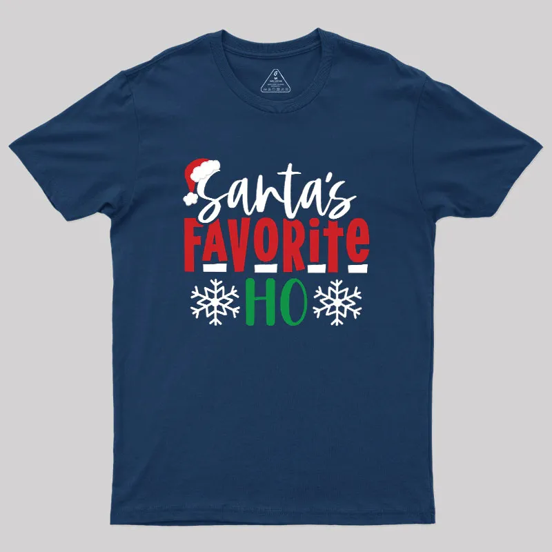 Santas Favourite Ho Funny Geek T-Shirt - Image 2