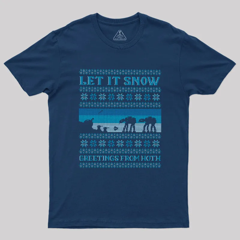 Alternative view of Let It Snow Geek T-Shirt