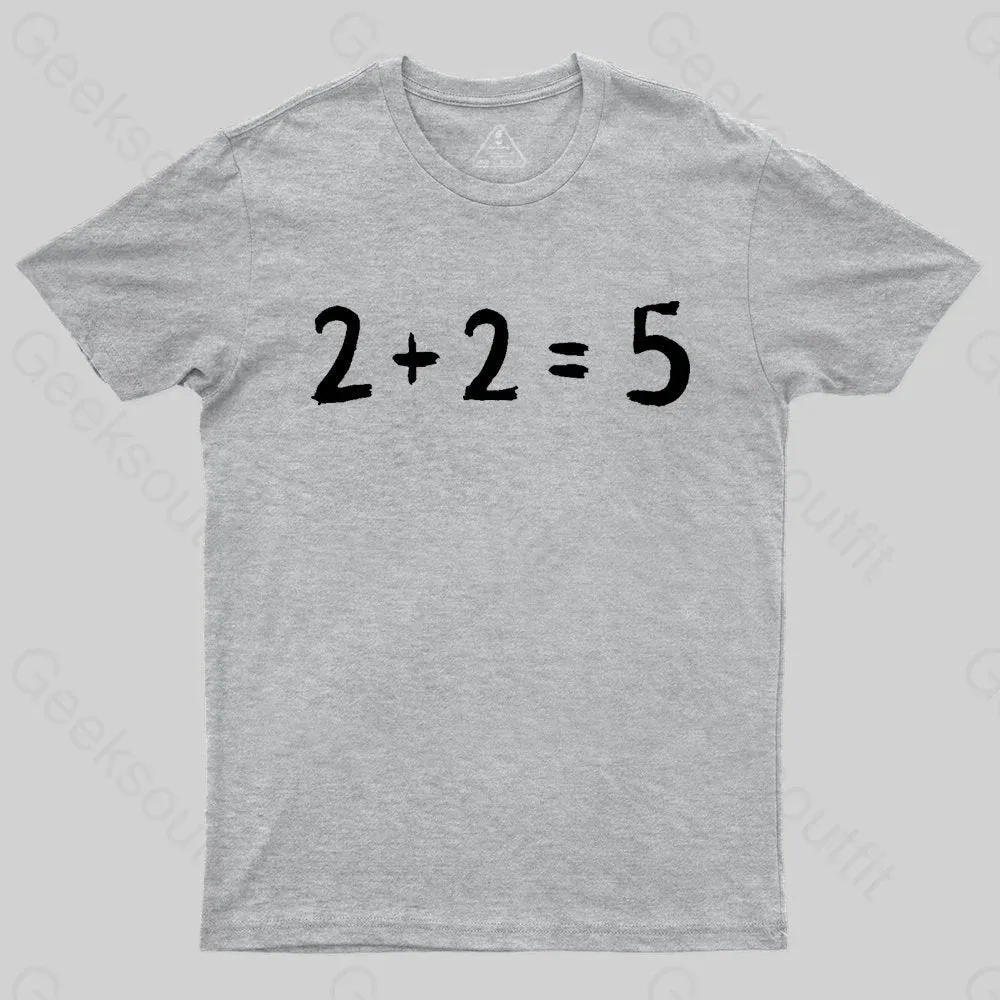 2 + 2 = 5 George Orwell 1984 inspired Classic T-Shirt - Image 4