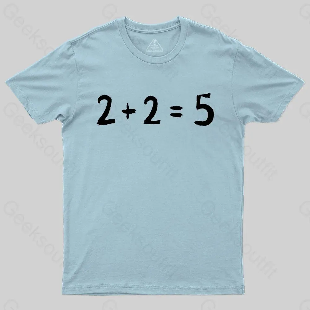 2 + 2 = 5 George Orwell 1984 inspired Classic T-Shirt - Image 5