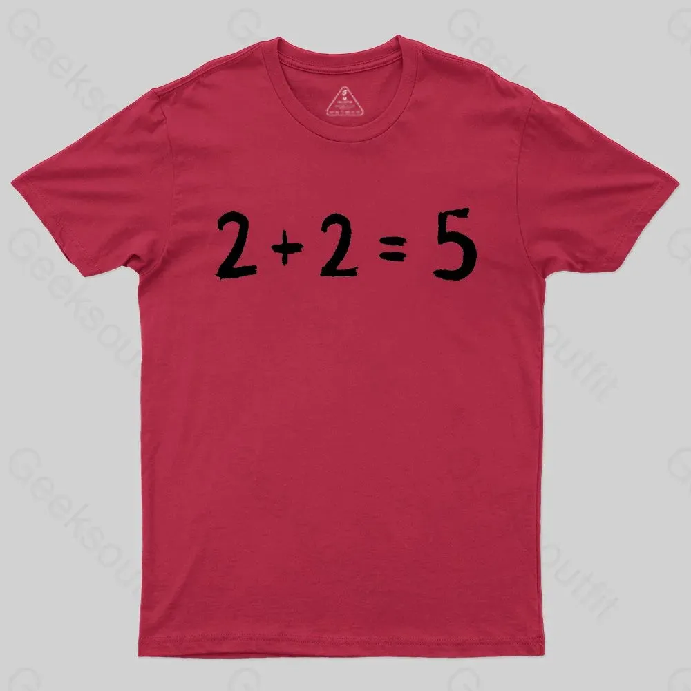 2 + 2 = 5 George Orwell 1984 inspired Classic T-Shirt - Image 6