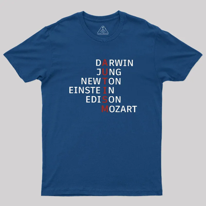 Autism And Genius: Different Ways Of Thinking Geek T-Shirt - Image 2