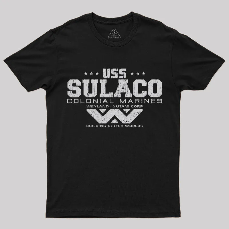 USS SULACO - Weyland Corp T-Shirt
