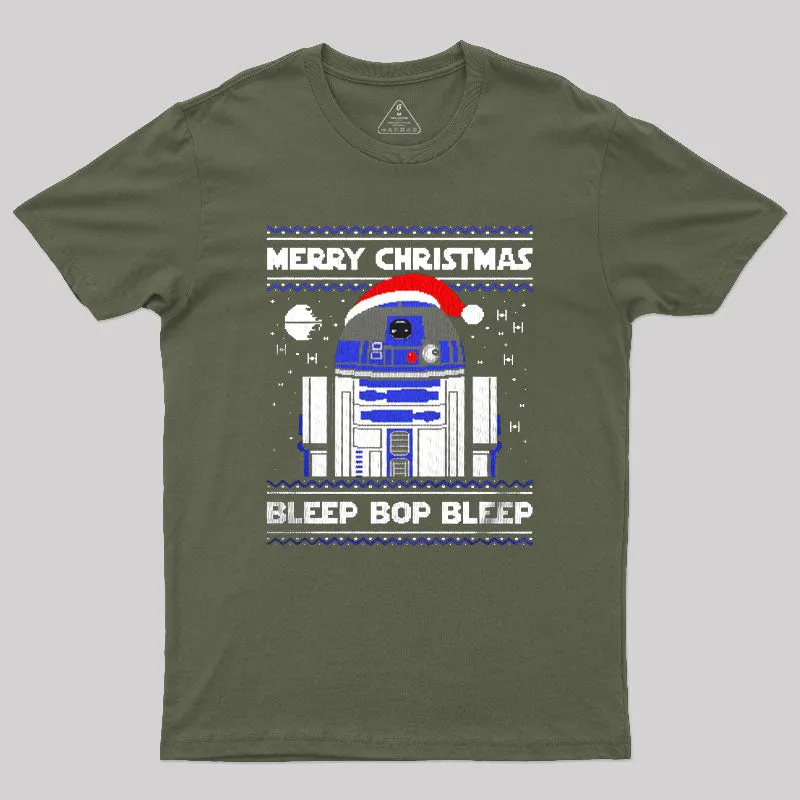 Christmas Robot Geek T-Shirt - Image 3