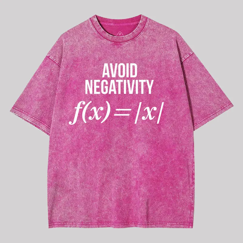 Avoid Negativity Washed T-shirt - Image 7