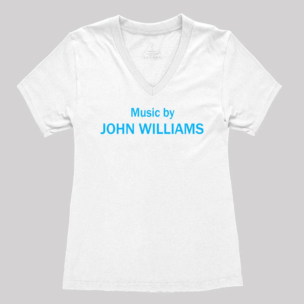Music by John Williams Women's V-Neck T-shirt - Image 2