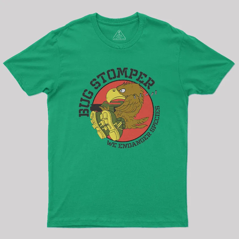 Alternative view of Colonial Marines Bug Stomper We Endanger Species Geek T-Shirt