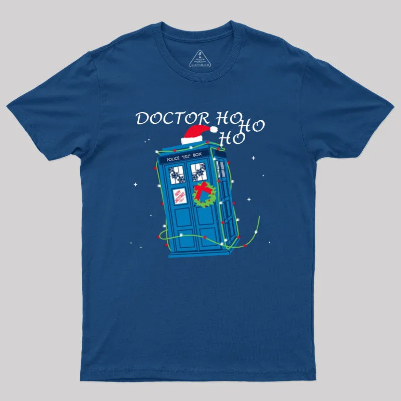 Alternative view of Doctor Ho Ho Ho Geek T-Shirt