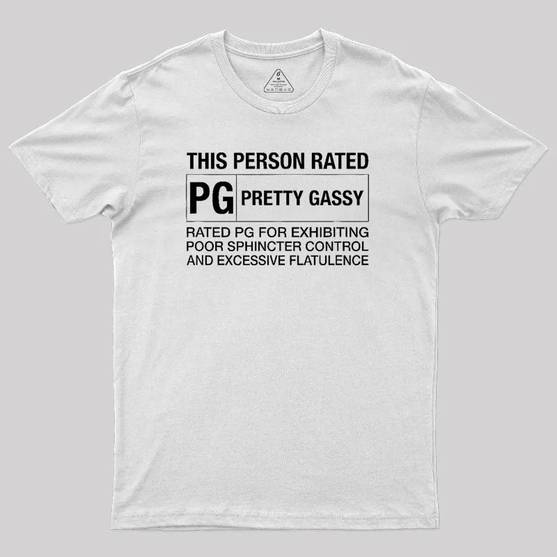 This Person Rated PG Pretty Gassy Fart T-Shirt - Image 11