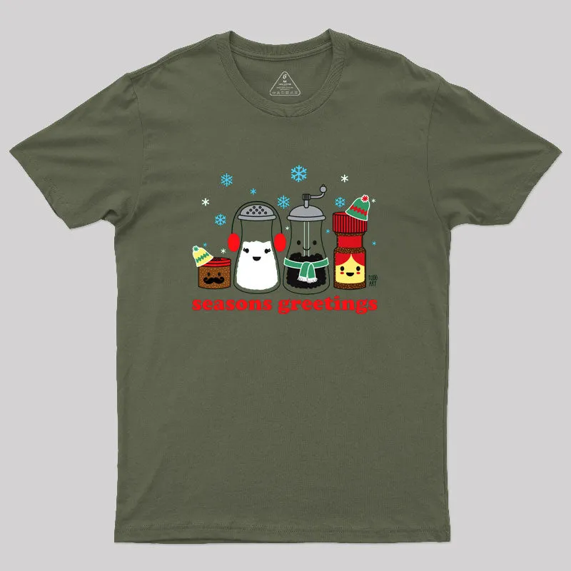 Seasons Greetings Geek T-Shirt - Image 5
