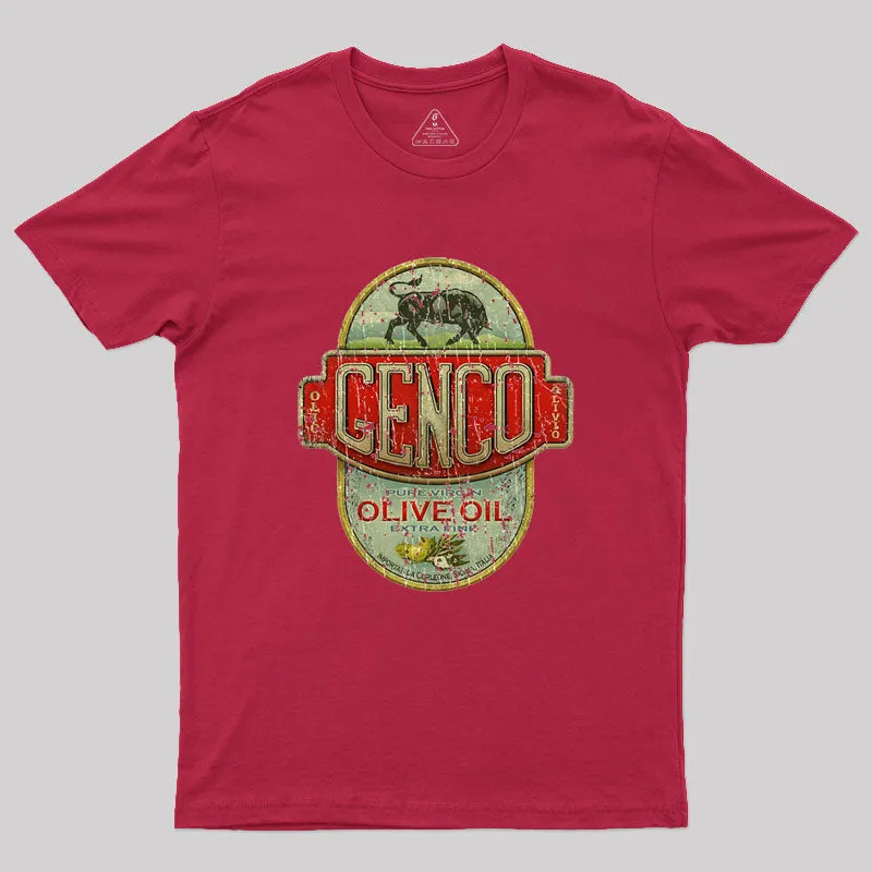 VINTAGE - GENCO OLIVE OIL Geek T-Shirt - Image 5
