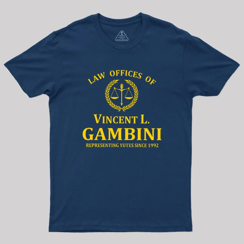 Alternative view of Law Offices Of Vincent L. Gambini Geek T-Shirt