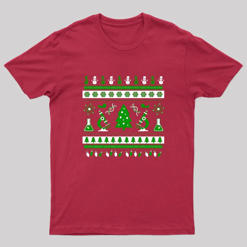 Science Laboratory Christmas T-Shirt - Image 2