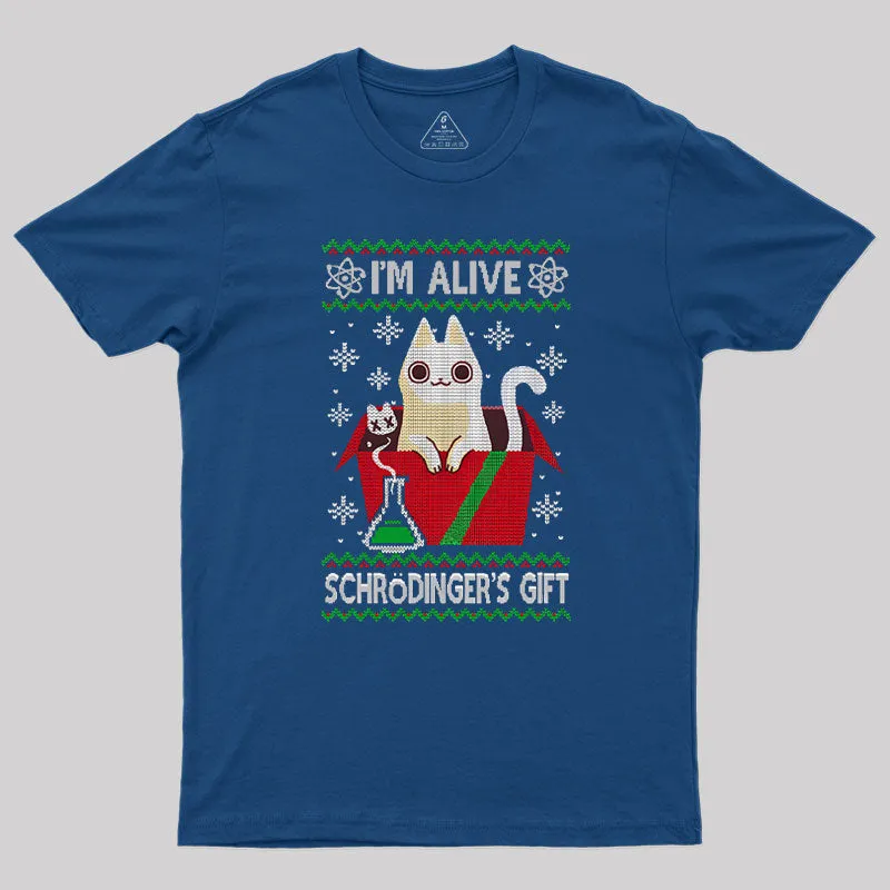 Schr?dinger's Gift Geek T-Shirt - Image 3