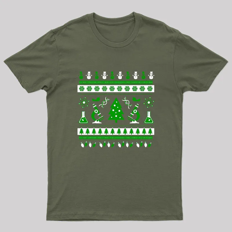 Science Laboratory Christmas T-Shirt - Image 3