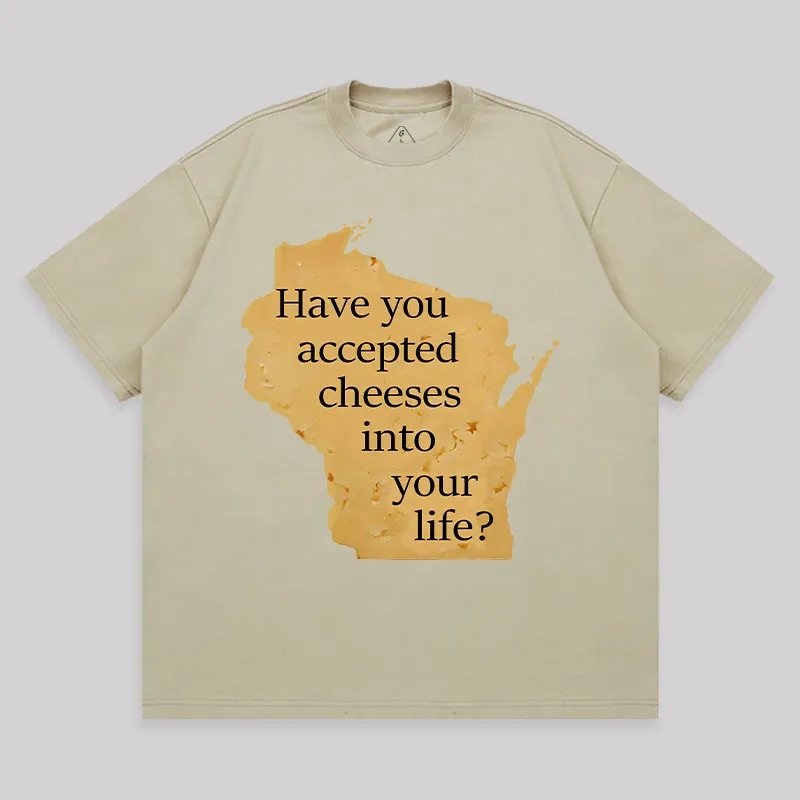 Wisconsin Cheese Pun Unisex Oversized T-shirt - Image 8