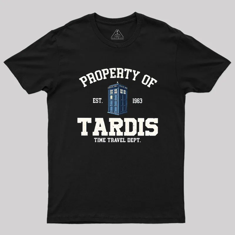 Alternative view of Property of Tardis Geek T-Shirt