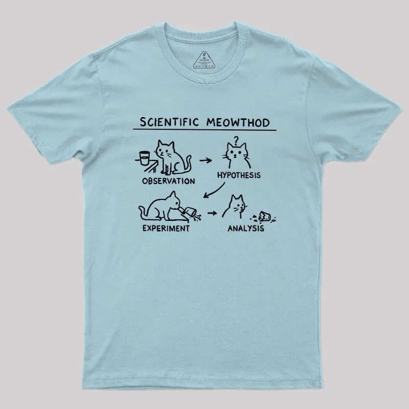 Scientific Meowthod Geek T-Shirt - Image 10