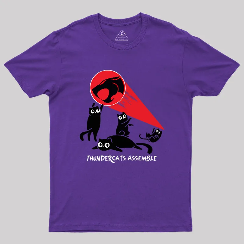 Cats Assemble Geek T-Shirt - Image 5