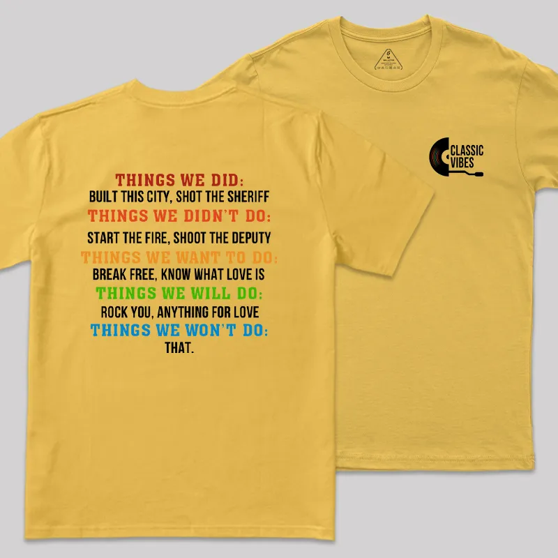 Classic Vibes Front and Back Printed Geek T-Shirt - Image 5