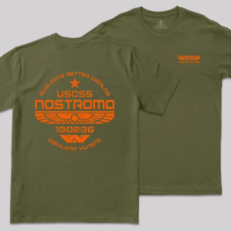 Personalized USCSS Nostromo Geek T-Shirt - Image 3