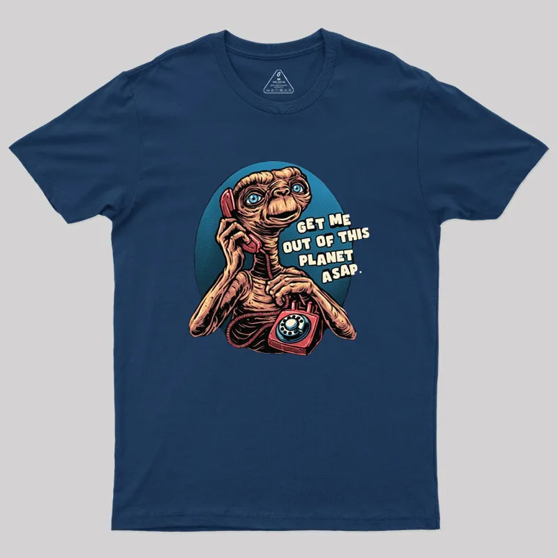 Alternative view of Phone Call To Space Geek T-Shirt