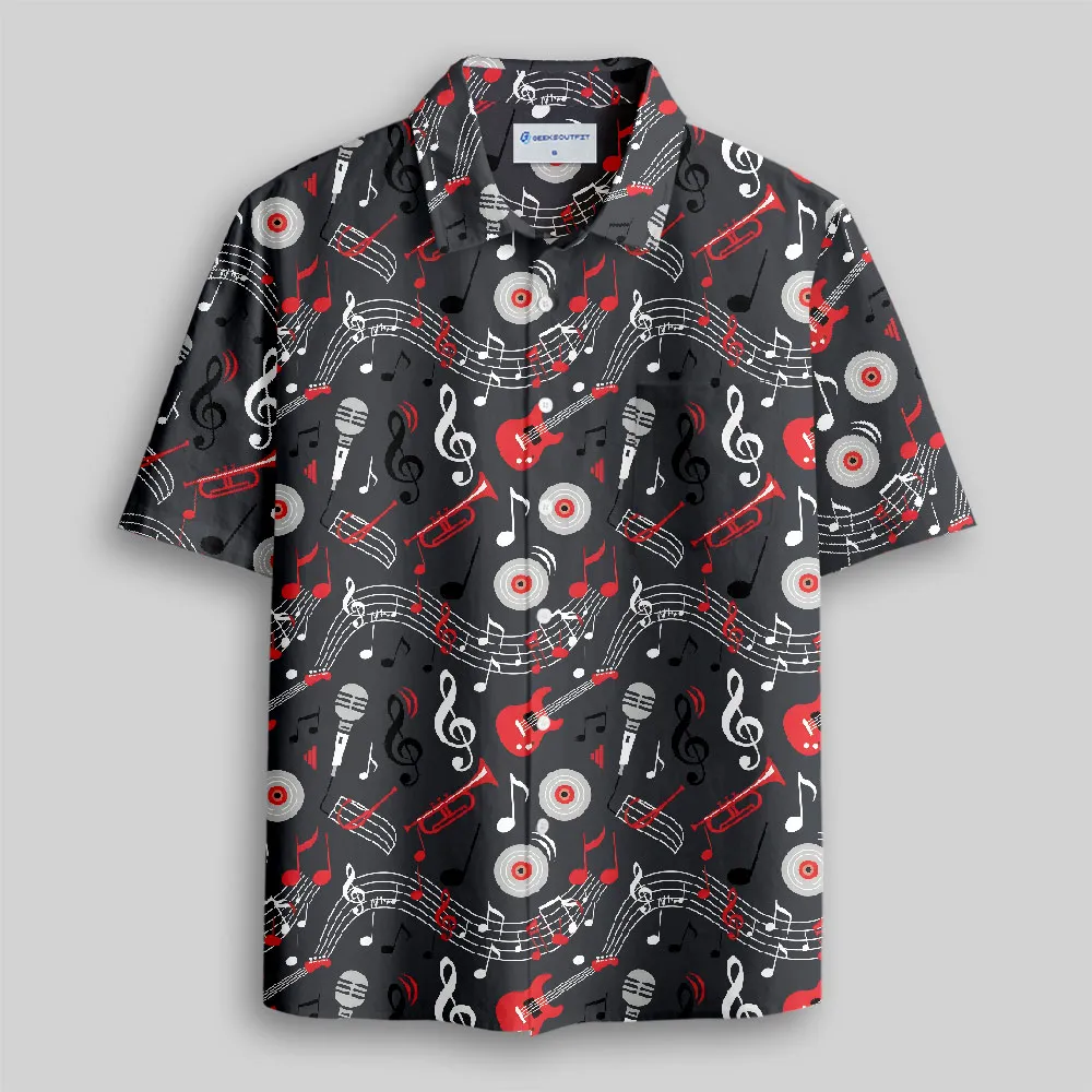 Melody Symphony Button Up Pocket Shirt