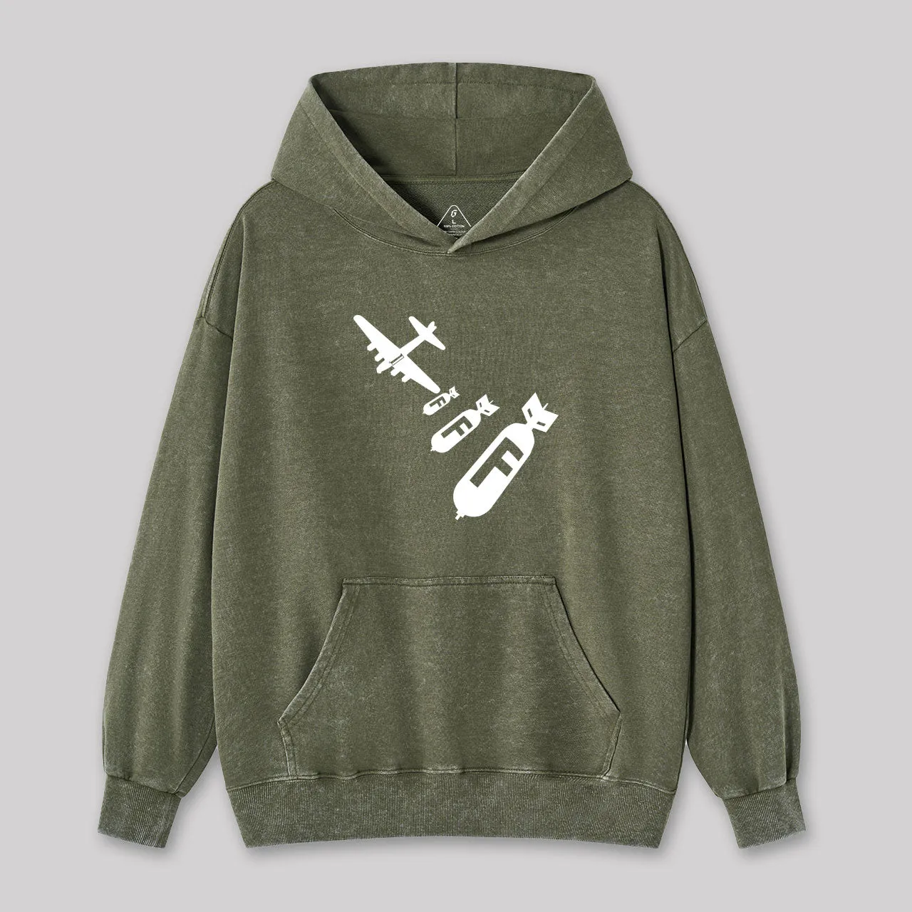 Funny - Dropping F Bombs Washed Hoodie - Image 3