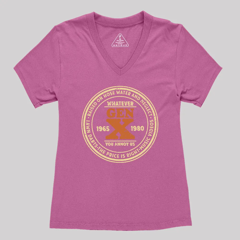 Raised on Hose Water and Neglect Women's V-Neck T-shirt - Image 4