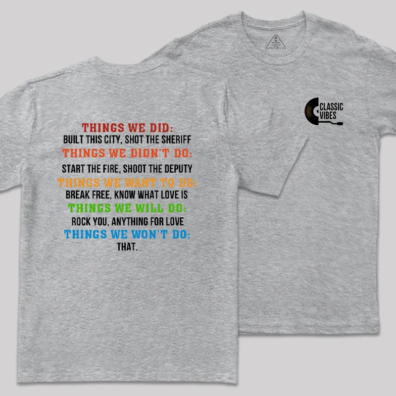 Classic Vibes Front and Back Printed Geek T-Shirt