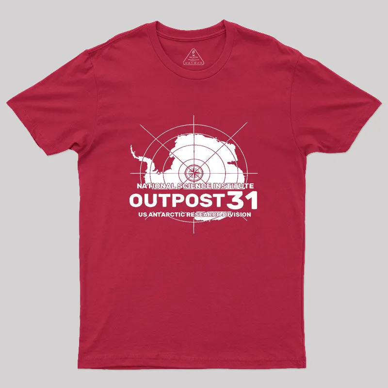 Outpost 31 Antarctic Research Division Geek T-Shirt - Image 5