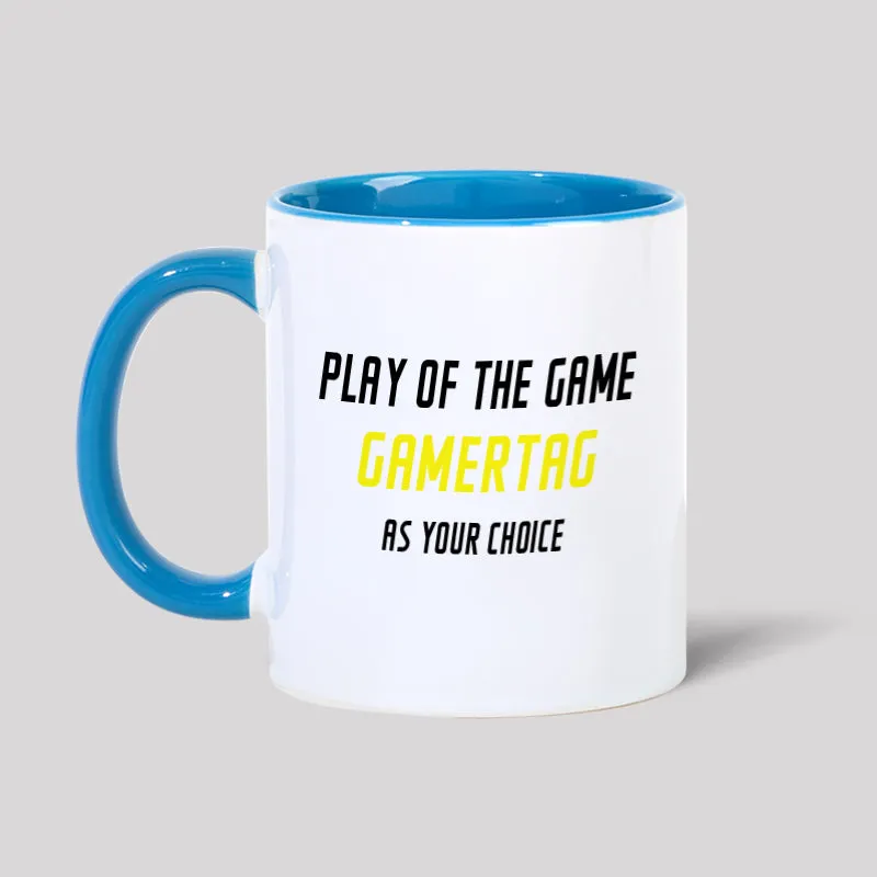 Play of the Game Gamertagas Your Choice Geek Mug - Image 2