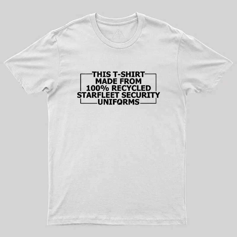 100% recycled Starfleet Security Geek T-Shirt - Image 11